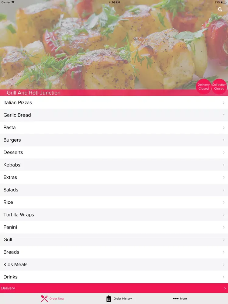 Grill And Roti Junction iPad 应用截图