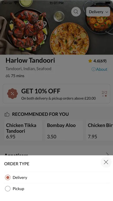 Harlow Tandoori 스크린샷
