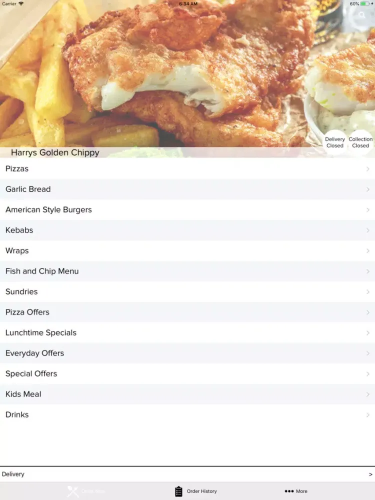 Harrys Golden Chippy NE8 iPad 应用截图
