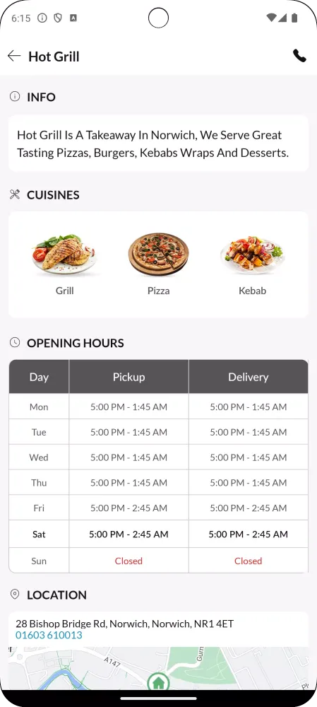 Tangkapan skrin Hot Grill