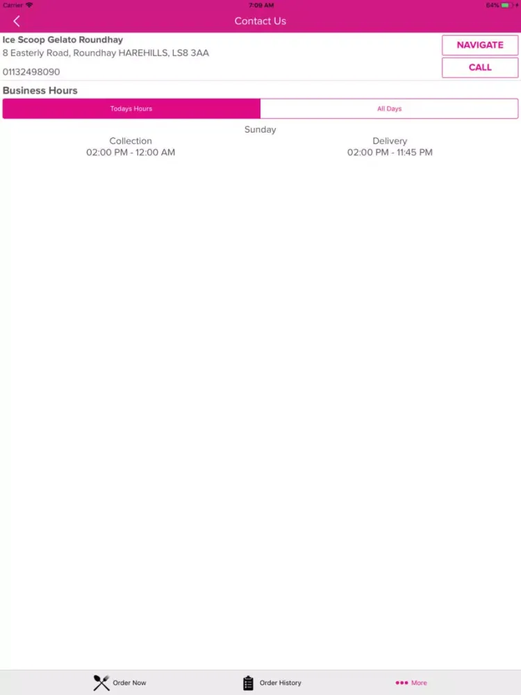 Ice Scoop Gelato Roundhay iPad  Screenshots