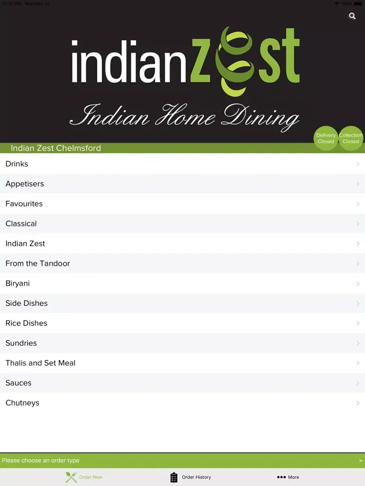 Indian Zest Chelmsford iPad 应用截图
