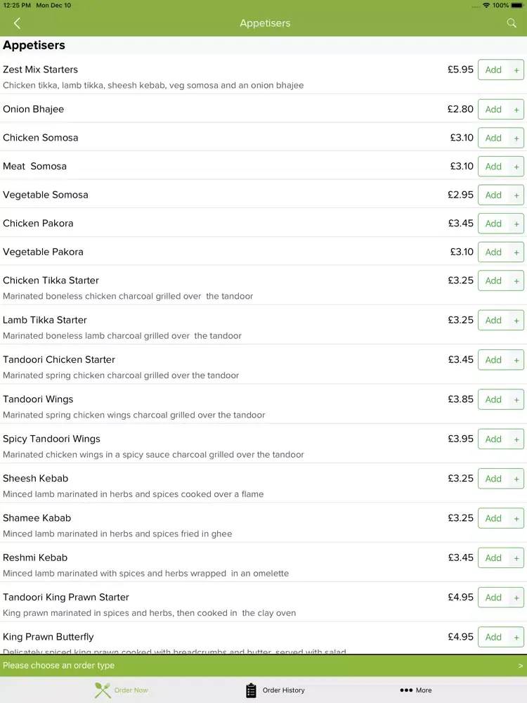 Indian Zest Chelmsford iPad 应用截图