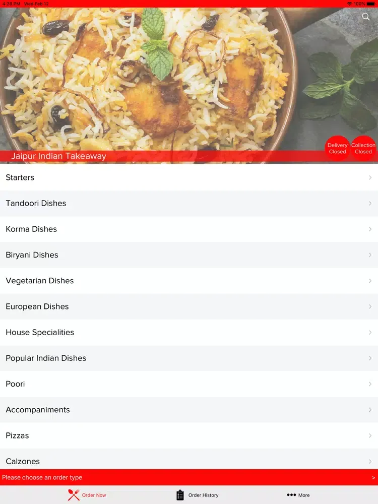 تصاویر Jaipur Indian Takeaway iPad 