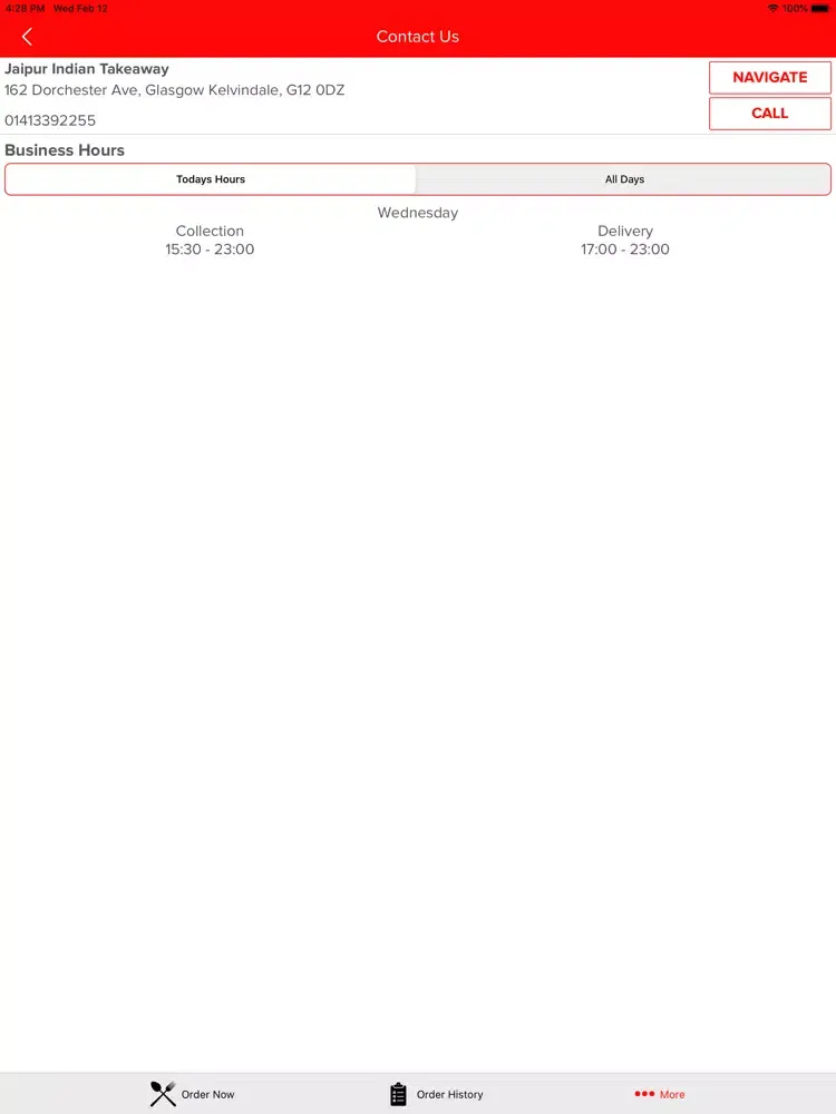 تصاویر Jaipur Indian Takeaway iPad 