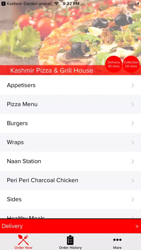 Tangkapan layar Kashmir Pizza and Grill House