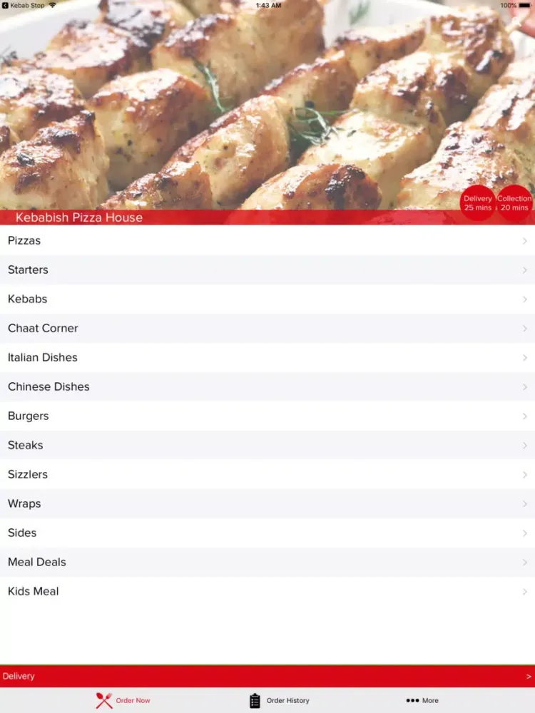 Kebabish Pizza House iPad  スクリーンショット