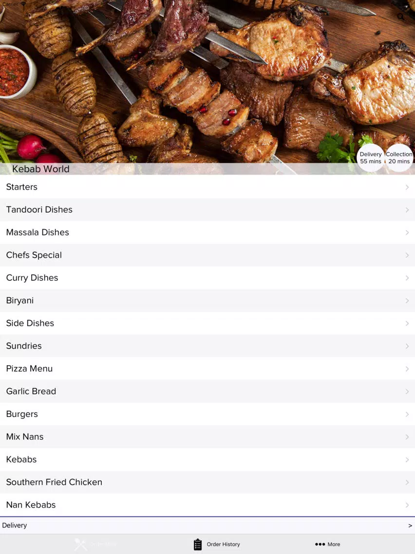 Kebab World Longton iPad  Screenshots