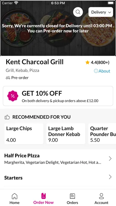 Kent Charcoal Grill سکرین شاٹس