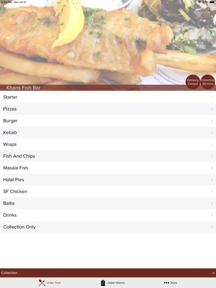 Khans Fish Bar iPad 应用截图