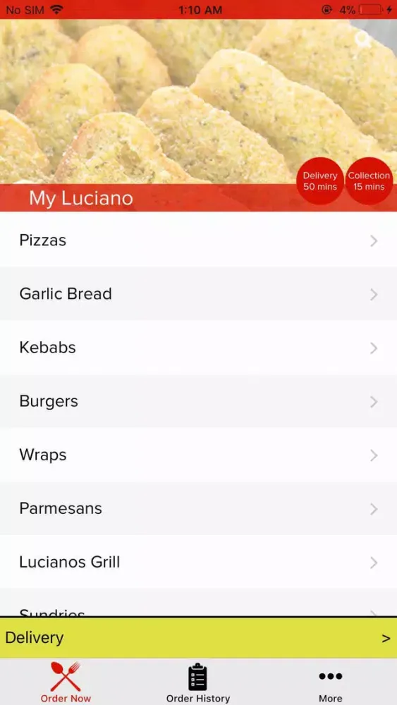 Tangkapan skrin My Luciano