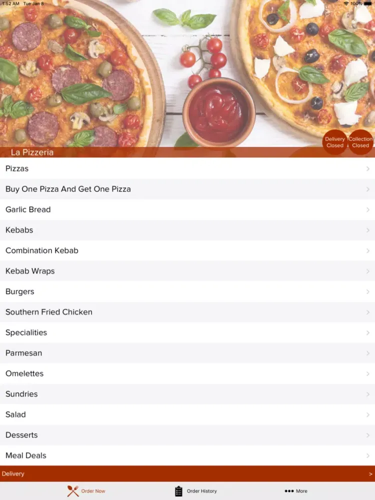 La Pizzeria Bridlington iPad  스크린샷