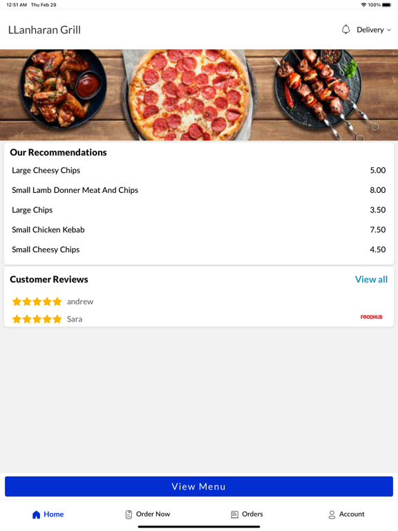 Screenshot di LLanharan Grill iPad 