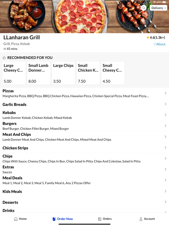 Screenshot di LLanharan Grill iPad 