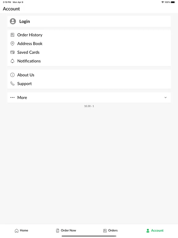 Tangkapan skrin LLanharan Grill iPad 