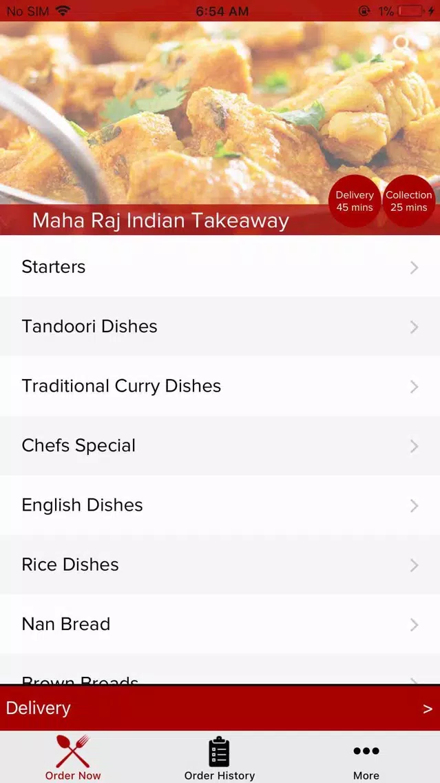 Maha Raj Indian Takeaway 스크린샷