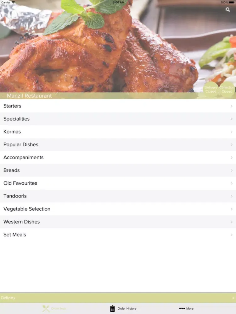 Manzil Restaurant Perth iPad  سکرین شاٹس
