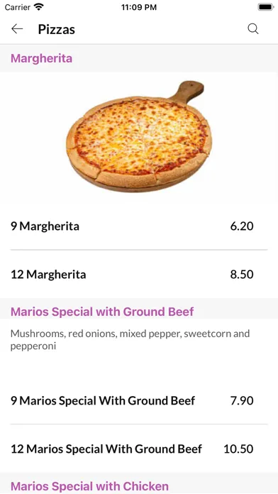 Marios Food House Screenshots
