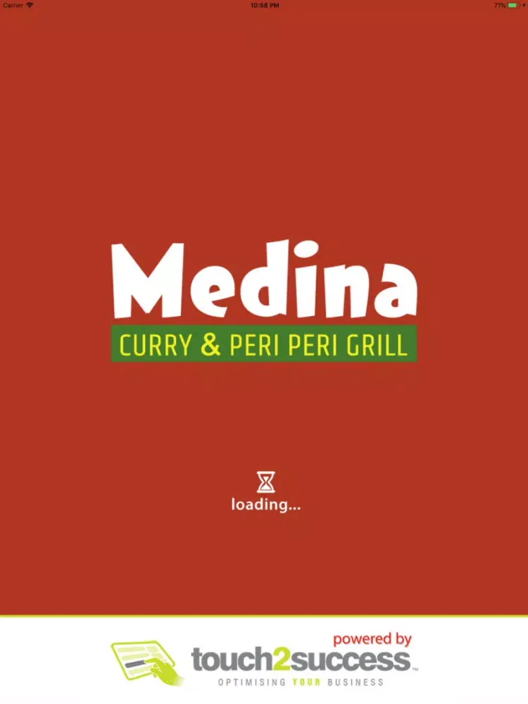 Ảnh chụp màn hình của Medina Curry & Peri Grill iPad 