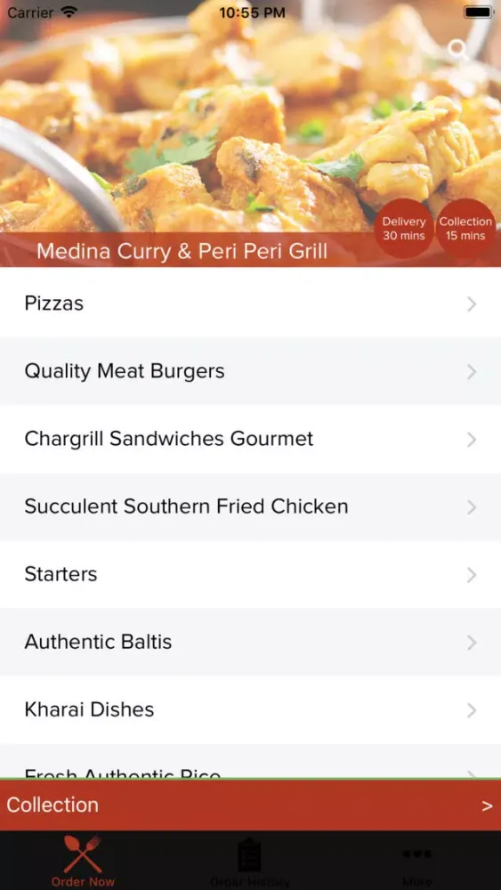 Ảnh chụp màn hình của Medina Curry & Peri Grill