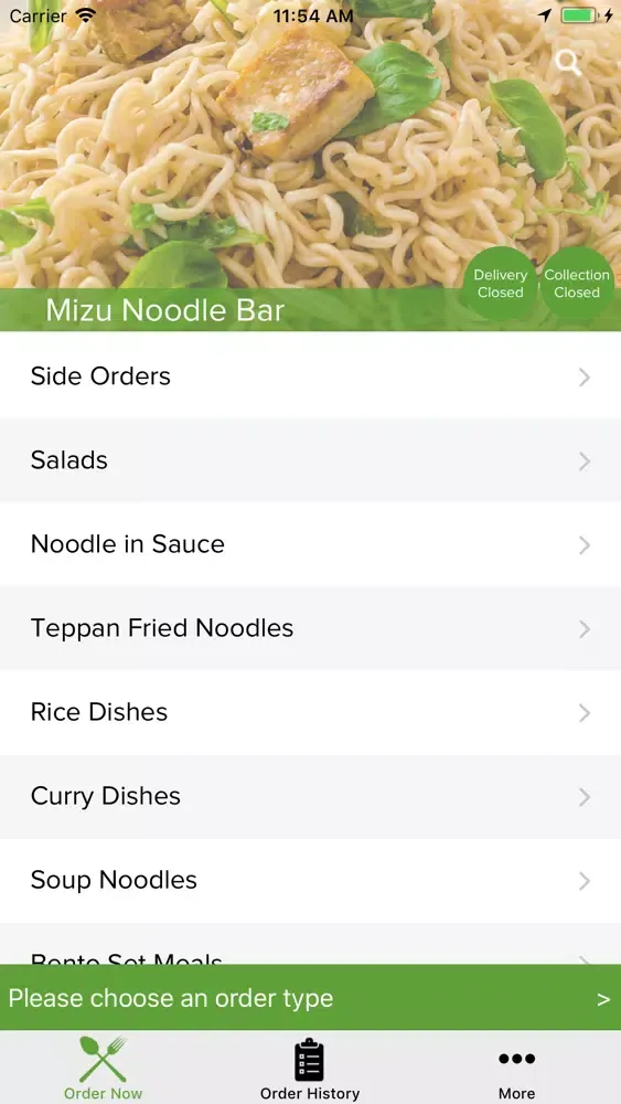 Capturas de tela do Mizu Noodle Bar
