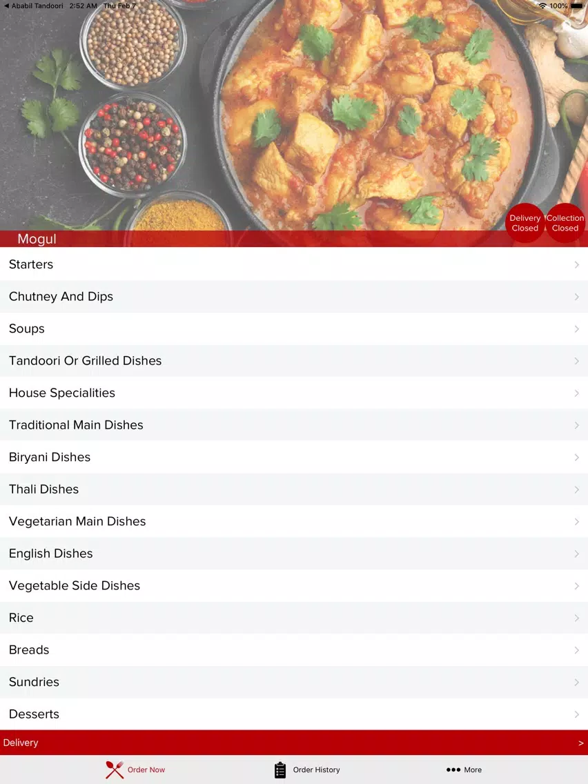 Ảnh chụp màn hình của Mogul iPad 