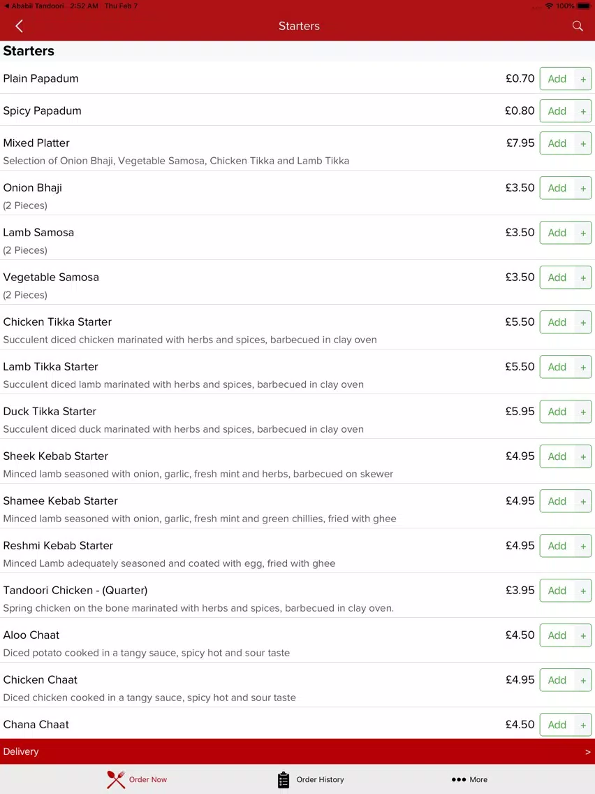 Ảnh chụp màn hình của Mogul iPad 