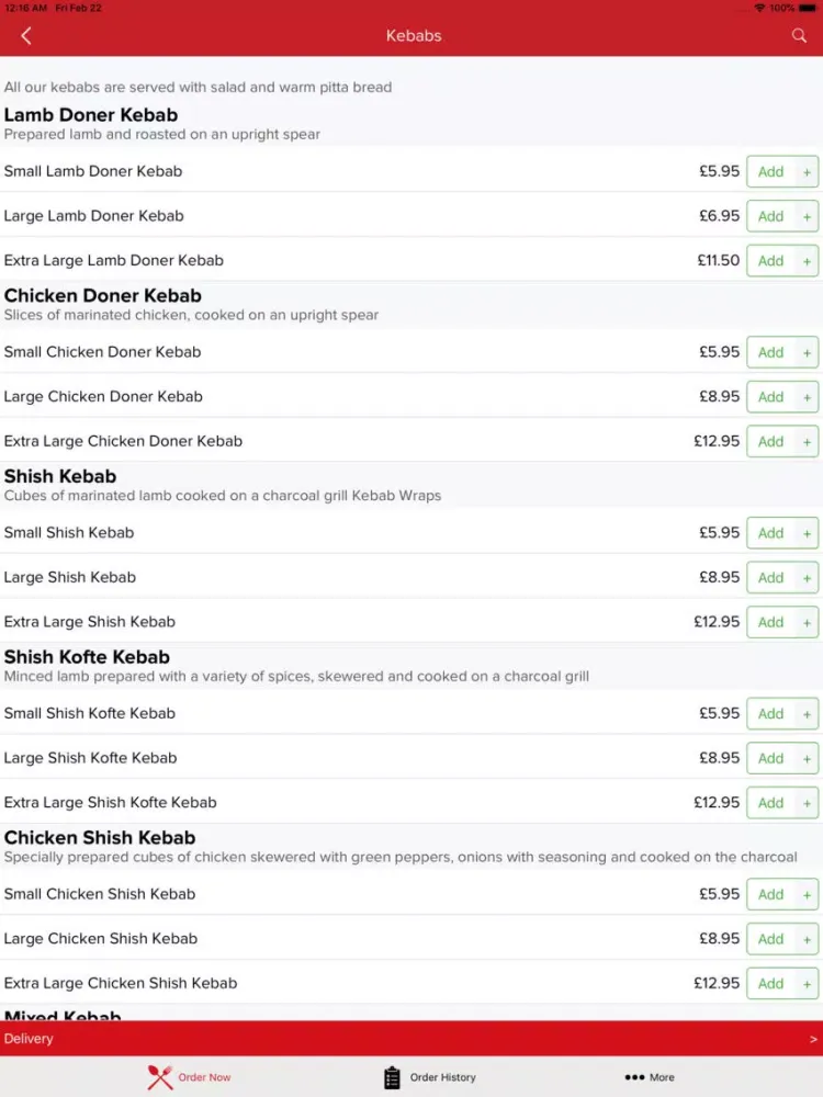 Mr Kebab-Mitcham iPad  سکرین شاٹس