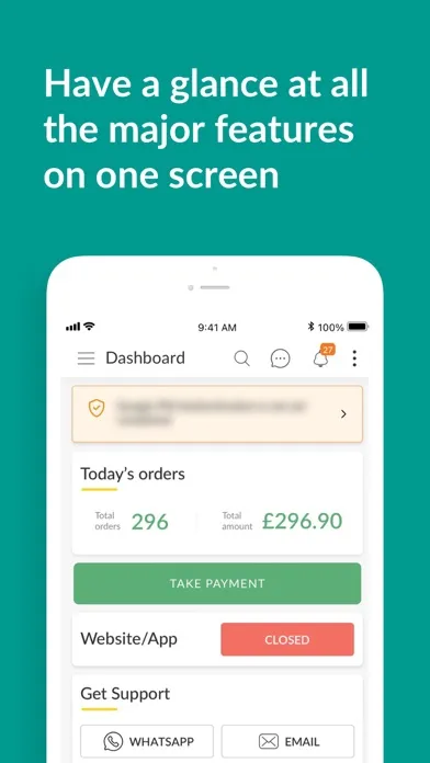 Captures d'écran de My Business Hub (MyTakeaway)