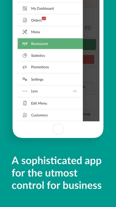 Captures d'écran de My Business Hub (MyTakeaway)