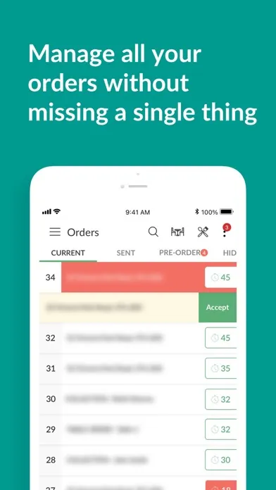 Captures d'écran de My Business Hub (MyTakeaway)