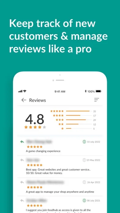 Captures d'écran de My Business Hub (MyTakeaway)
