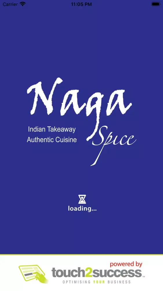 Tangkapan layar Naga Spice Indian Takeaway.