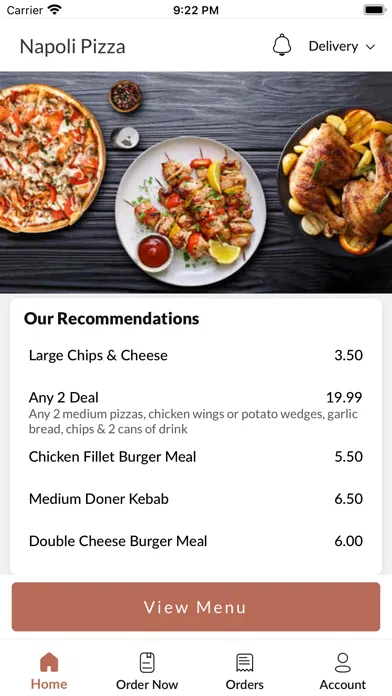 ภาพหน้าจอของ Napoli Pizza Worcestershire