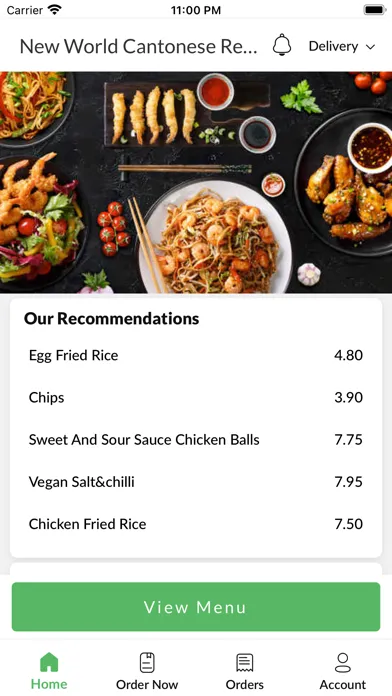 Capturas de tela do New World Cantonese Restaurant