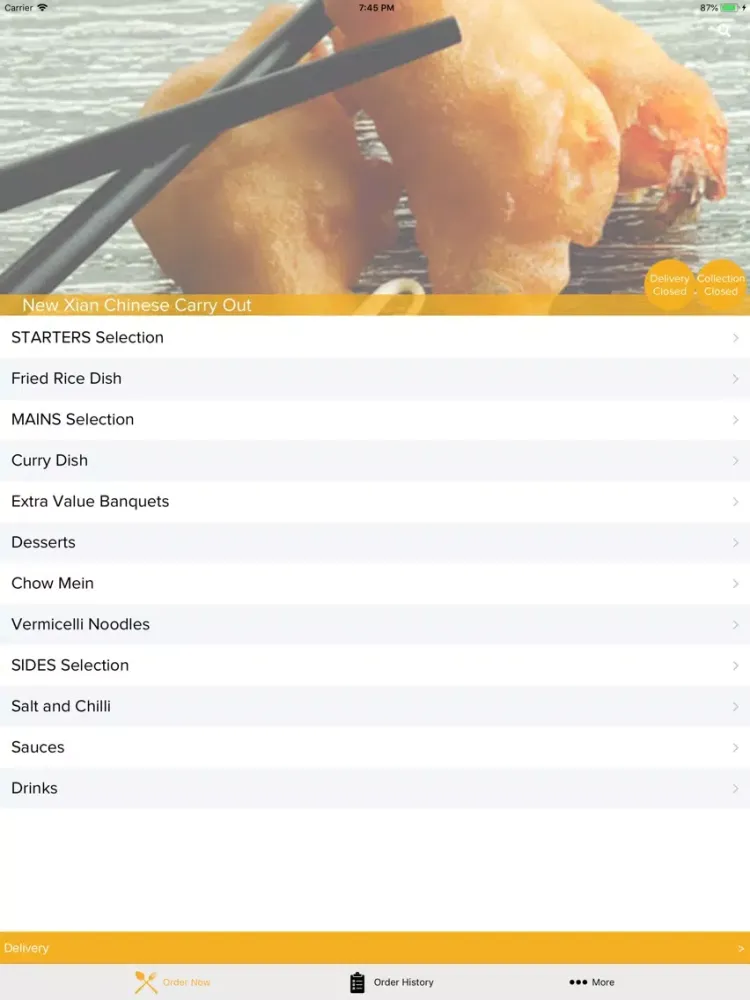 New Xian Chinese Carry Out iPad  سکرین شاٹس