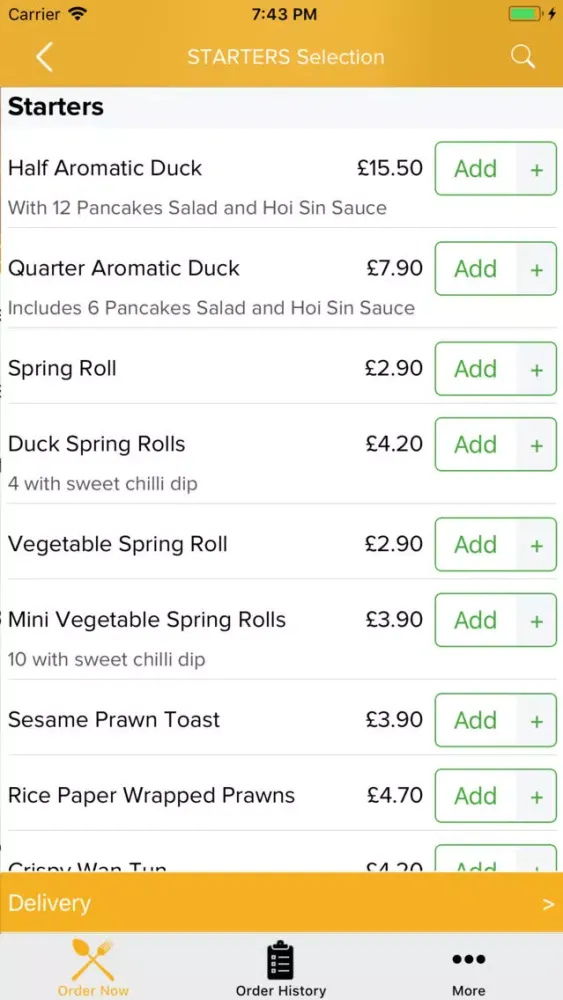 New Xian Chinese Carry Out سکرین شاٹس