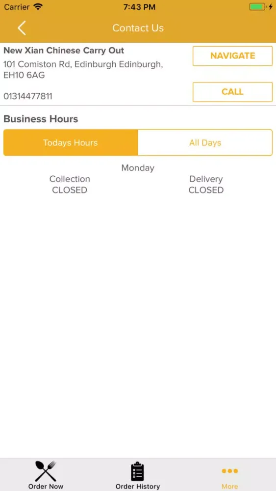New Xian Chinese Carry Out سکرین شاٹس