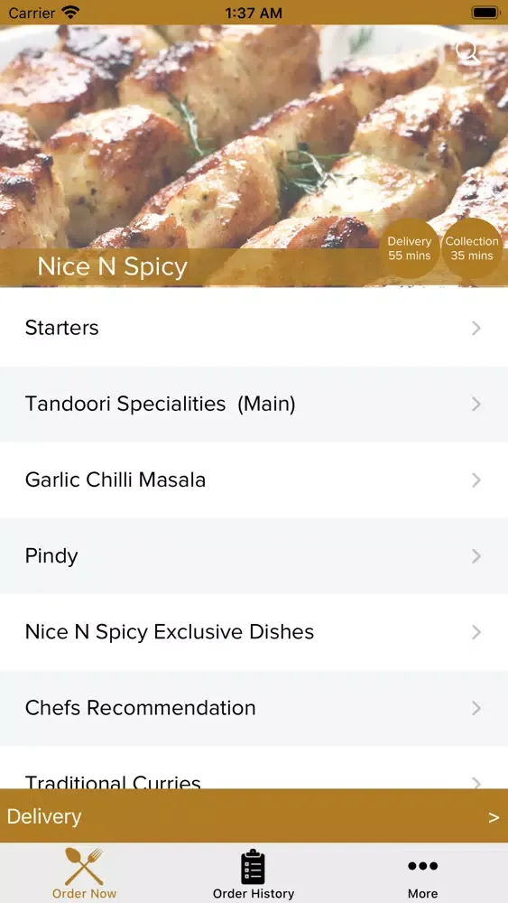 Tangkapan skrin Nice N Spicy Weymouth