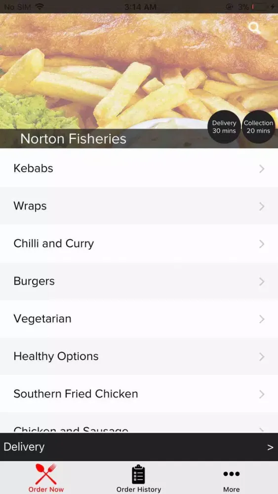 Ảnh chụp màn hình của Norton Fisheries