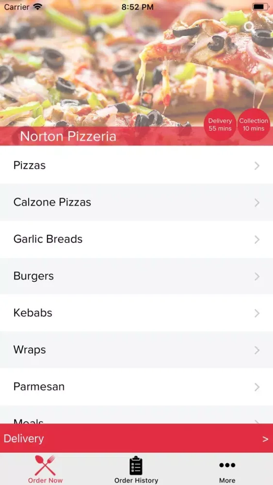 Norton Pizzeria應用截圖