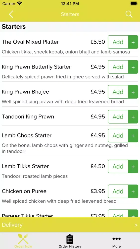 Oval Tandoori Oval. Screenshots