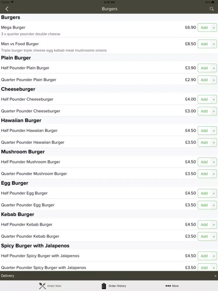 Capturas de pantalla de Papaz Pizza Trowbridge iPad 