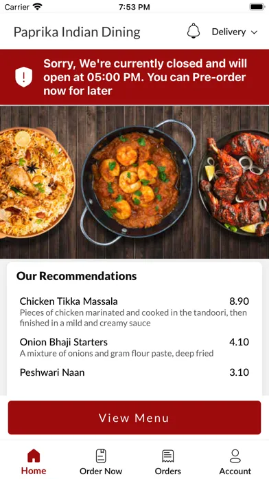 Paprika Indian Dining Screenshots