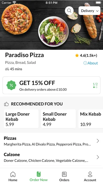 Скриншоты Paradiso Pizza Farnworth