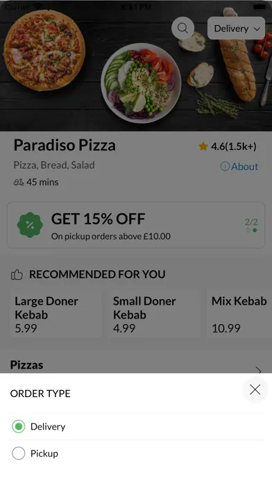 Скриншоты Paradiso Pizza Farnworth