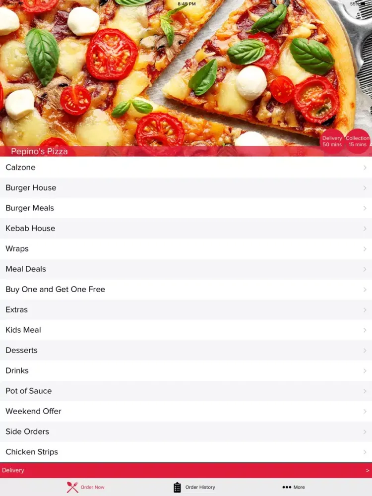 Скриншоты Pepinos Pizza iPad 