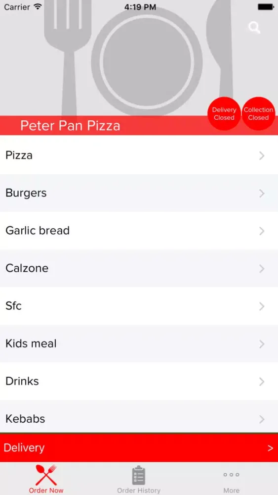 Peter Pan Pizza سکرین شاٹس