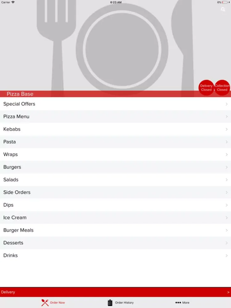 Zrzuty ekranu Pizza Base SE10 8NX iPad 