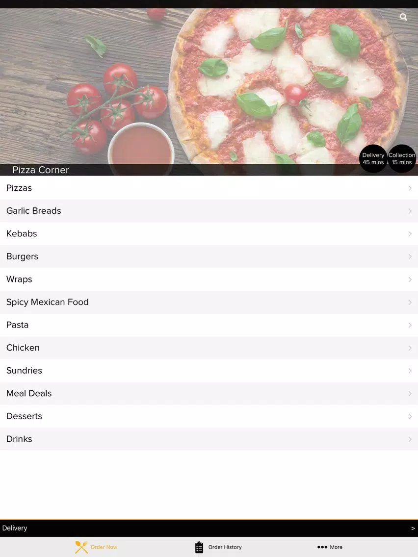 تصاویر Pizza corner North Shields iPad 